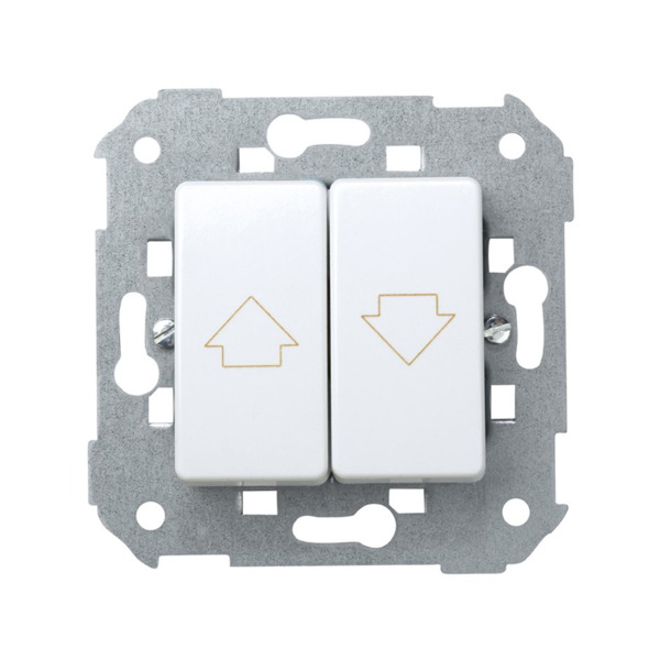 GRUPO 2 PULSADORES CON GRABADO PERSIANAS Simon ref. 27396-65