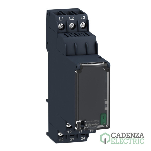 HARMONY Control - Relé de control trifásico 183...528vac, 2 c/o ref. RM22TG20 Schneider Electric