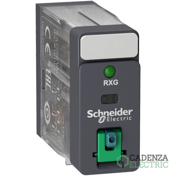 HARMONY Relay - Relé enchufable interfaz - HARMONY rxg - 2c/o estándar -24vdc-5a - con ltb y led ref. RXG22BD Schneider Electric