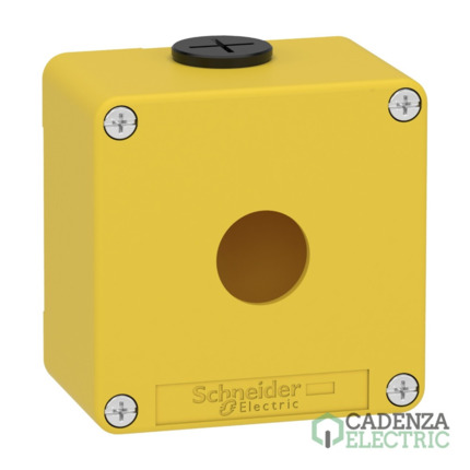 Compra Harmony XAP, XB2 SL, estación de control vacía, aleación de zinc, amarillo, M20, 1 orificio 22mm, 80 x 80 x 51,5, UL cULus ref. XAPK1201 Schneider Electric al mejor precio | Cadenza Electric
