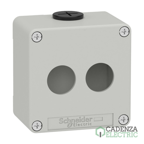 Harmony XAP, XB2 SL, estación de control vacía, aleación de zinc, gris, M20, 2 orificios 22mm, 80 x 80 x 51,5, UL cULus ref. XAP