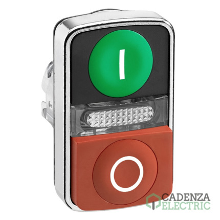Compra Harmony XB4 - Cabeza pulsador doble lum verde-rojo rs ip66 ref. ZB4BW7L3741 Schneider Electric al mejor precio | Cadenza Electric