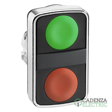 Compra Harmony XB4 - Cabeza pulsador doble verde-rojo rr ip66 ref. ZB4BA7340 Schneider Electric al mejor precio | Cadenza Electric