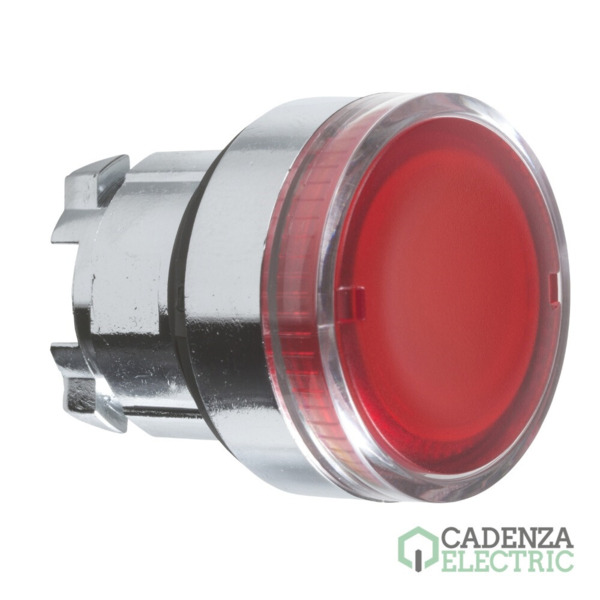 Harmony XB4 - Cabeza pulsador luminoso rasante ba9s rojo ref. ZB4BW34 Schneider Electric