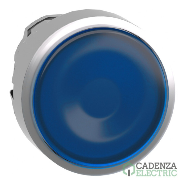 Harmony XB4 - Cabeza pulsador luminoso rasante led azul ref. ZB4BW363 Schneider Electric