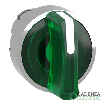 Compra Harmony XB4 - Cabeza selector luminoso 3 posiciones verde ref. ZB4BK1333 Schneider Electric al mejor precio | Cadenza Electric