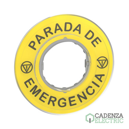 Compra Harmony XB4 - Etiqueta parada de emergencia 3d ref. ZBY9420 Schneider Electric al mejor precio | Cadenza Electric