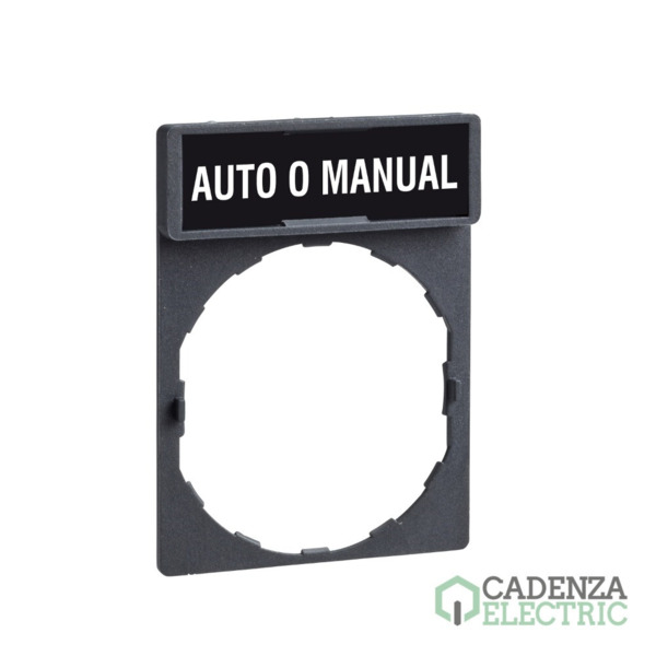 Harmony XB4 - Porta etiqueta c/etiqueta auto-o-man ref. ZBY2485 Schneider Electric