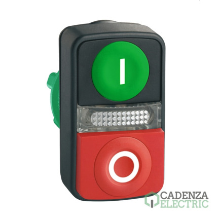 Compra Harmony XB5 - Cabeza pulsador doble lum verde-rojo rs ip66 ref. ZB5AW7L3741 Schneider Electric al mejor precio | Cadenza Electric