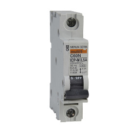 ICP-M C60N interruptor automático magnetotérmico 1P - 3.5A - 6kA - 230/400 V ref. 11889 Schneider Electric [PLAZO 3-6 SEMANAS]