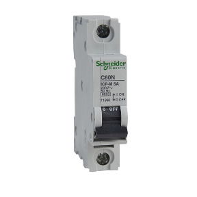 ICP-M C60N interruptor automático magnetotérmico 1P - 5A - 6kA - 230/400 V ref. 11890 Schneider Electric [PLAZO 3-6 SEMANAS]