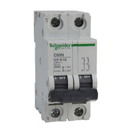 ICP-M C60N interruptor automático magnetotérmico 1P + N - 5A - 6kA - 230 V ref. 11909 Schneider Electric [PLAZO 3-6 SEMANAS]