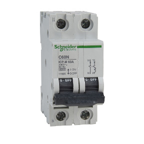 ICP-M C60N interruptor automático magnetotérmico 1P + N - 63A - 6kA - 230 V ref. 11920 Schneider Electric [PLAZO 3-6 SEMANAS]
