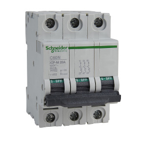 ICP-M C60N interruptor automático magnetotérmico 3P - 20A - 6kA - 400 V ref. 11955 Schneider Electric [PLAZO 3-6 SEMANAS]