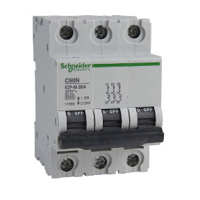ICP-M C60N interruptor automático magnetotérmico 3P - 25A - 6kA - 400 V ref. 11956 Schneider Electric [PLAZO 3-6 SEMANAS]