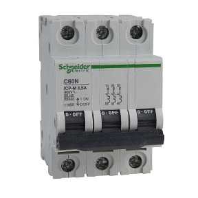ICP-M C60N interruptor automático magnetotérmico 3P - 3.5A - 6kA - 400 V ref. 11950 Schneider Electric [PLAZO 3-6 SEMANAS]