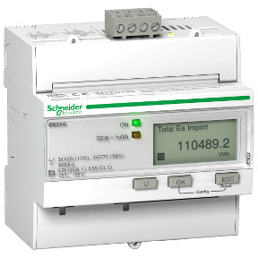 iEM3255 kWh. E y P act. y react. 4tar, alm. sobr, cont. hor, MID, com Modbus486 ref. A9MEM3255 Schneider Electric [PLAZO 8-15 DI