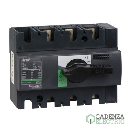 Compra INTERPACT INS160 3P ref. 28912 Schneider Electric al mejor precio | Cadenza Electric