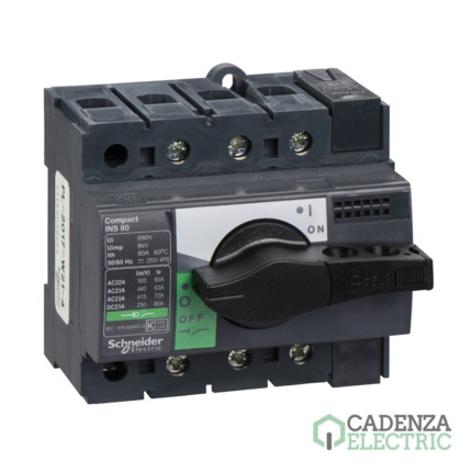 Compra INTERPACT INS80 3P ref. 28904 Schneider Electric al mejor precio | Cadenza Electric