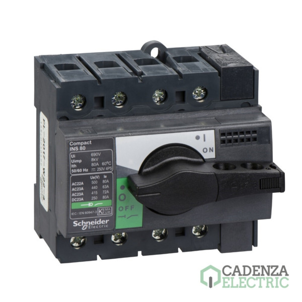 INTERPACT INS80 4P ref. 28905 Schneider Electric