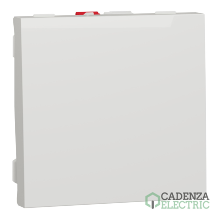 Compra Interruptor 2 modulo New Unica Studio Blanco Polar ref. NU320118 Schneider Electric al mejor precio | Cadenza Electric