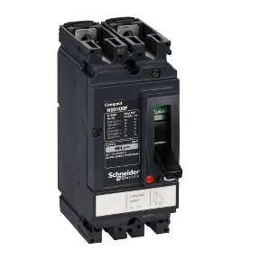 Interruptor automático Compact NSX100F - TMD - 100 A - 2 polos 2d ref. LV438600 Schneider Electric [PLAZO 3-6 SEMANAS]