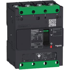interruptor automático Compact NSXm 100A 4P 16kA a 380/415V(IEC) Borne tornillo ref. LV426177 Schneider Electric