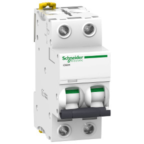 Interruptor automático magnetotérmico iC60H - 2P - 0,5A - curva C ref. A9F84270 Schneider Electric [PLAZO 3-6 SEMANAS]