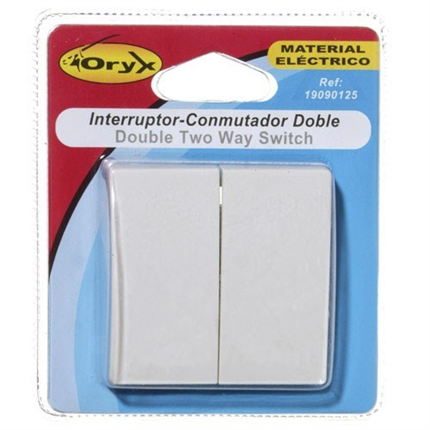 comprar Interruptor / Conmutador Oryx Doble (Mecanismo)  precio 8,63