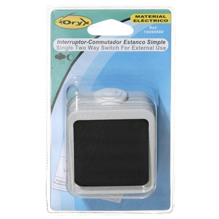 comprar Interruptor / Conmutador Oryx Simple con tapa gris  precio 5,