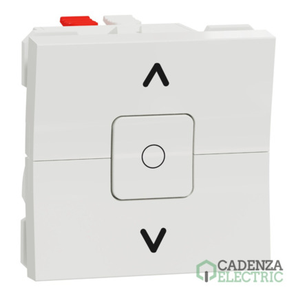 Compra Interruptor de persianas New Unica studio Blanco Polar ref. NU320818 Schneider Electric al mejor precio | Cadenza Electric