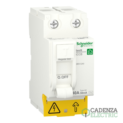 Compra Interruptor Diferencial; Resi9; 2P; 40 A; 30 mA; AC ref. R9R51240 Schneider Electric al mejor precio | Cadenza Electric
