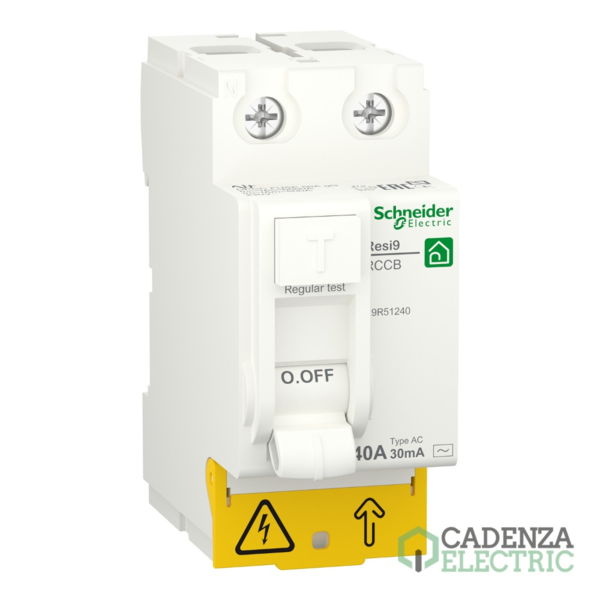 Interruptor Diferencial; Resi9; 2P; 40 A; 30 mA; AC ref. R9R51240 Schneider Electric