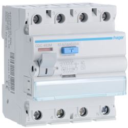 Comprar Interruptor diferencial tipo AC, 4P, 63A, 30mA Hager ref.CDC463M | Precio: 409,856524€