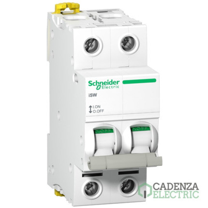 Compra Interruptor en carga iSW 2P 40A ref. A9S65240 Schneider Electric al mejor precio | Cadenza Electric