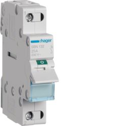 Comprar Interruptor modular, 1 polo, 32A Hager ref.SBN132 | Precio: 18,265555€