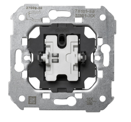 Comprar INTERRUPTOR UNIPOLAR Simon ref. 75101-39 al mejor precio | Cadenza Elecric