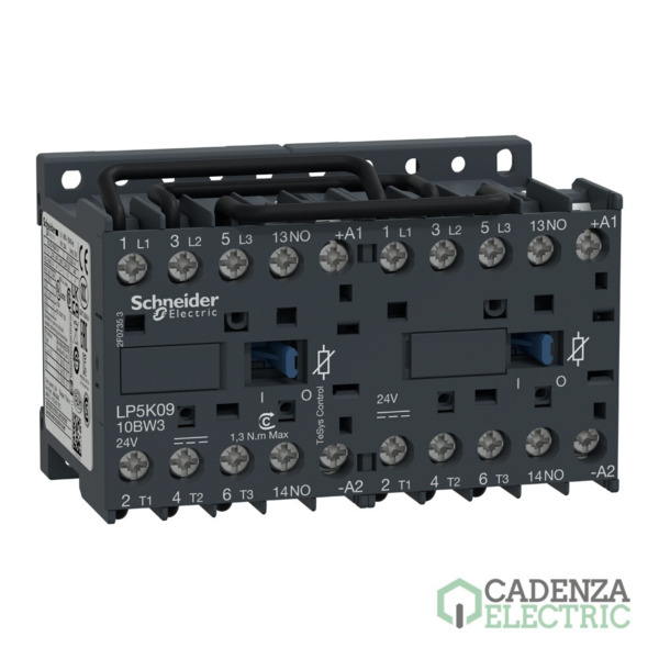 Inversor Tesys K - 3P(3 NA) - AC-3 - <= 440 V 9 A - 24 V bobina CC ref. LP5K0910BW3 Schneider Electric