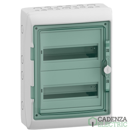 Compra Kaedra - Caja estanca - superficie - 2 filas - 24 mód. - IP65 ref. 13983 Schneider Electric al mejor precio | Cadenza Electric