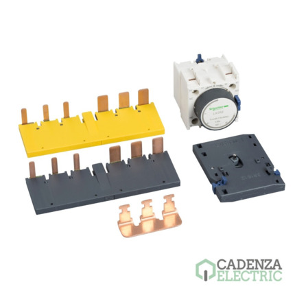 Compra Kit para arrancadores estrella-triángulo, para 3 x contactores LC1D40A-D80A, con bloque temporizado ref. LAD9SD3 Schneider Electric al mejor precio | Cadenza Electric