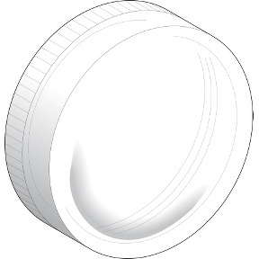 Lente ranurada p/ piloto lumin. circular ø22 c/led integr.-5 opciones de colores ref. ZBV0103S Schneider Electric [PLAZO 8-15 DI