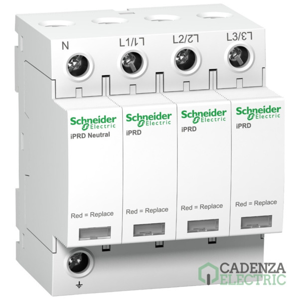 Limitador de sobretensiones transitorias tipo 2 señal; Acti9 iPRD65r; 3PN; 65 kA ref. A9L65601 Schneider Electric