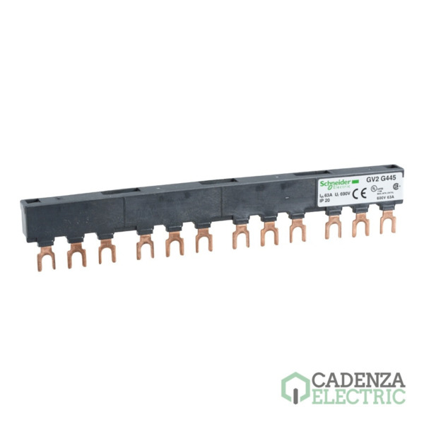Linergy FT - Embarrado de peine - 63 A - 4 derivaciones - paso de 45 mm ref. GV2G445 Schneider Electric