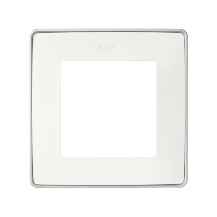 Comprar MARCO 1 ELEM. BLANCO base aluminio Simon ref. 8201610-243 al mejor precio | Cadenza Elecric