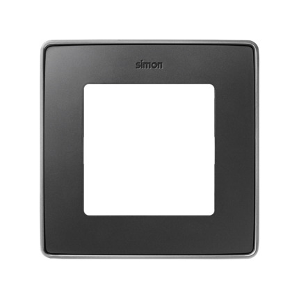 Comprar MARCO 1 ELEM. GRAFITO base aluminio Simon ref. 8201610-240 al mejor precio | Cadenza Elecric