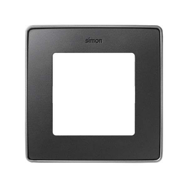 MARCO 1 ELEM. GRAFITO base aluminio Simon ref. 8201610-240