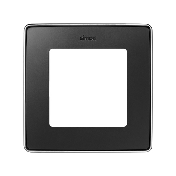 MARCO 1 ELEM. GRAFITO base cromo Simon ref. 8201610-241