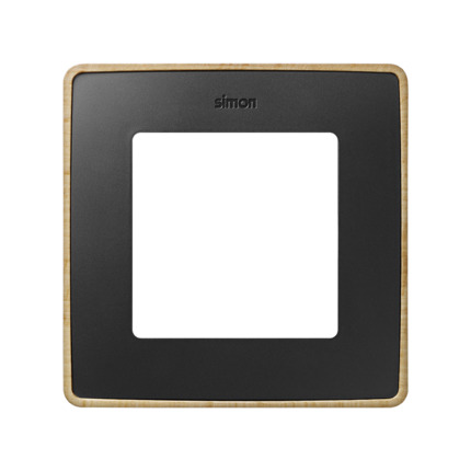 Comprar MARCO 1 ELEM. GRAFITO base madera  (haya 100% certificado PEFC) Simon ref. 8201610-271 al mejor precio | Cadenza Elecric