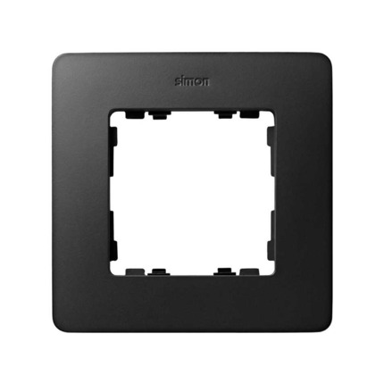 Comprar MARCO 1 ELEM. NEGRO MATE base negro Simon ref. 8200610-198 al mejor precio | Cadenza Elecric