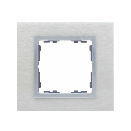 Comprar MARCO 1 ELEMENTO NATURE INOX MATE ALUMINIO Simon ref. 82917-34 al mejor precio | Cadenza Elecric